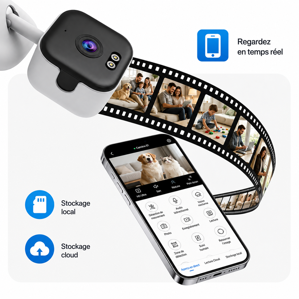 Caméra WiFi Intelligente vigilox